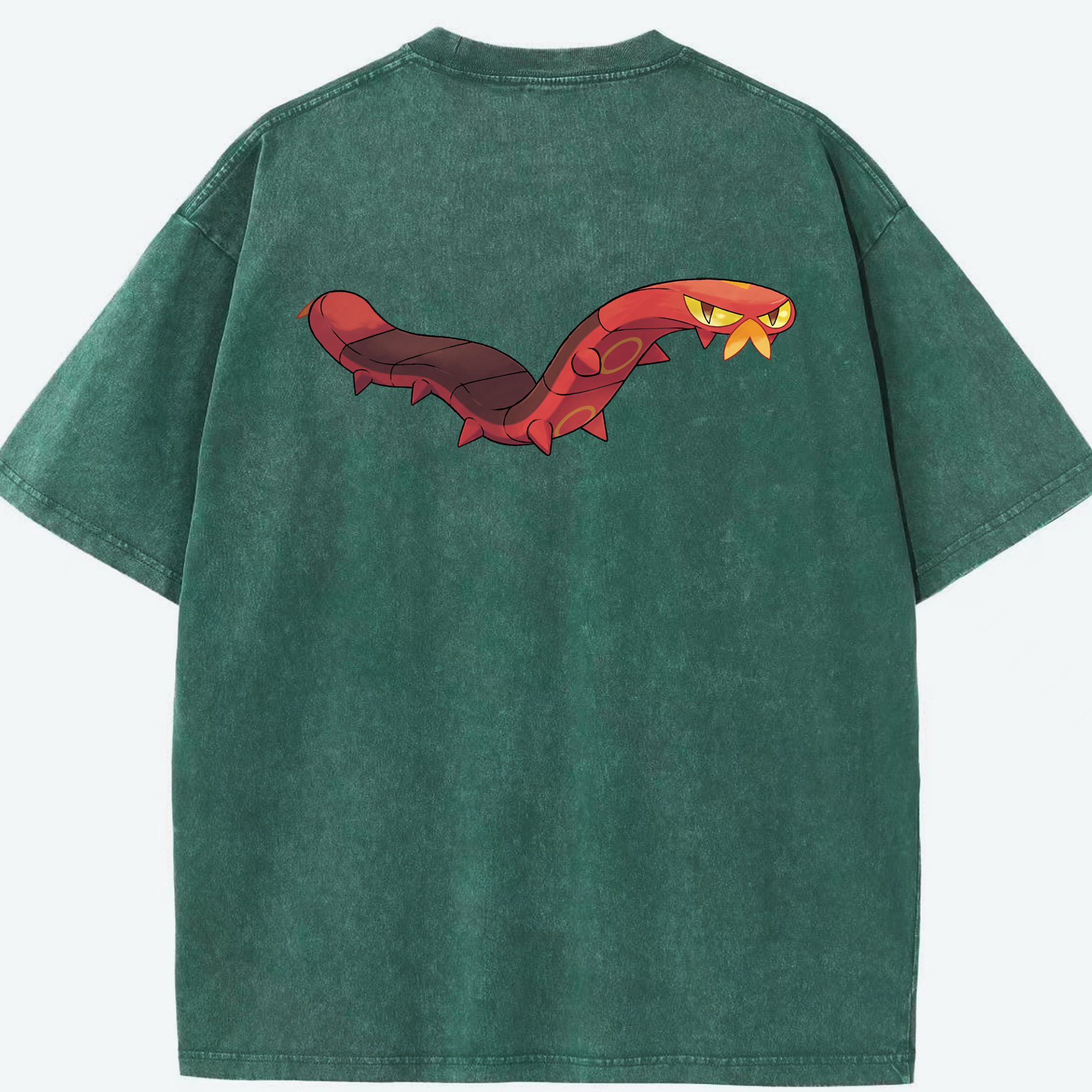 （画像用） ポケットモンスター Pokémon 綿100% ヴィンテージ風 半袖Tシャツ（背面プリント）